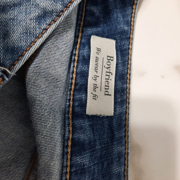 Torrid Denim Jeans Womens 12 Blue Boyfriend Mid Rise Medium Wash 34x30 - Picture 9 of 12